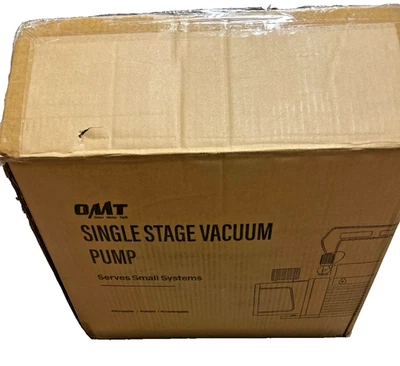 Bomba de vacío OMT de una sola etapa - Sirve pequeños sistemas de climatización y aire acondicionado - NUEVA CAJA ABIERTA Foto 1 de 2