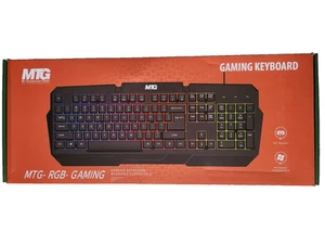 MTG (My Technology Geeks) RGB Gaming Wired USB Keyboard - New in Box - Afbeelding 1 van 2