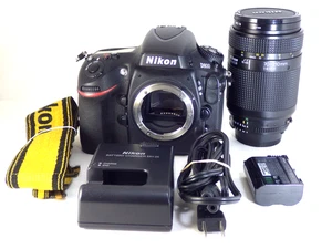 Nikon D800 Digital Camera SLR 36.3MP Body + AF Nikkor 70-210mm FX Lens Set Japan - Picture 1 of 14