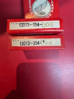 JUEGO DE ANILLOS DE PISTÓN HONDA ORIGINALES NUEVO (OS 0.50) 13013-354-305 SE ADAPTA A CL200/CB200 Foto 1 de 3
