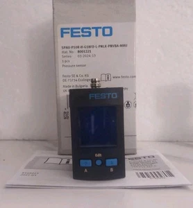 Festo Pressure Sensor PN-8001221 SPAU-P10R-H-G18FD-L-PNLK-PNVBA-M8U *NEW* - Picture 1 of 7