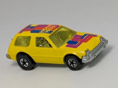 De colección 1977 Hot Wheels AMC Packin Pacer amarillo colores voladores Hong Kong diecast Foto 1 de 4