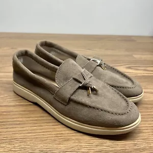 Loro Piana~Beige/Tan~Open Walk Charms Loafer MSRP: $1275 ~Size 36 Size 6 ~ - Picture 1 of 15