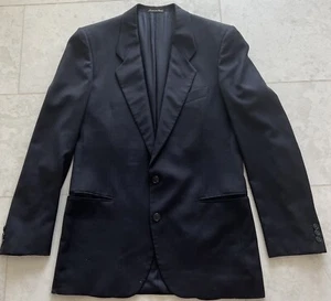 Mani by Giorgio Armani Navy Blue 100% Pure Virgin Wool Blazer Made Italy Sz 39L - Picture 1 of 16