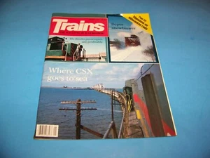 Trains Magazine "The Magazine Of Railroading" Vintage  January 1987  - Picture 1 of 3
