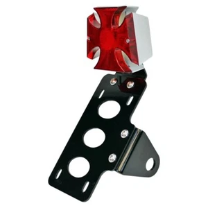 Iron Cross Side Mount Tail Light Bracket XS650 hardtail sportster rigid triumph - Picture 1 of 8
