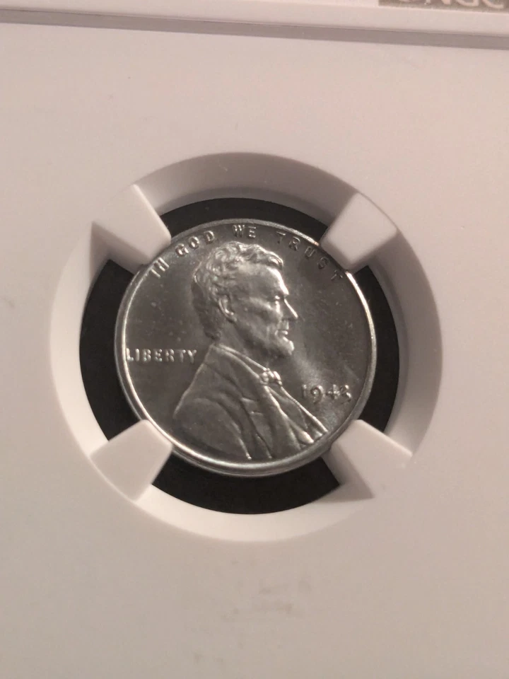 Pristine Gem 1943-P Steel Lincoln Cent in Highest Grade Available of MS-67+ - Image 1 of 4