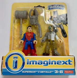 Imaginext Superman & Metallo DC Super Friends Action Figures Fisher Price New - Picture 1 of 7