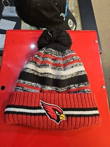 Arizona Cardinals Winter Pompom Hat Vy New Era - Picture 1 of 5