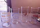 Vintage Lot Of 4 Federal Glass Co Pyro Designed Pennsylvania Advertising Glasses