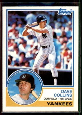 1983 Topps Dave Collins #359 New York Yankees - Image 1 of 2