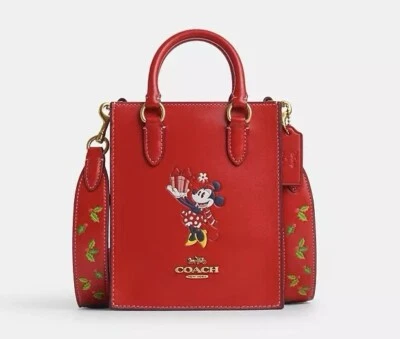 Mini Bolso Cartera Coach Disney Rojo Minnie Mouse Vacaciones Norte Sur ¡¡NUEVO!!! Foto 1 de 4