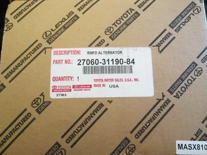 2010 to 2021 Toyota 4Runner V6 4.0Liter 130Amps Alternator Reman 27060-31190-84 - Picture 1 of 6