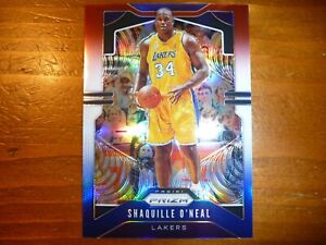 19 20 NBA PANINI PRIZM SHAQUILLE O'NEAL RED WHITE AND BLUE PRIZM REFRACTOR CARD!