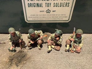 King & Country WWII D-Day Series. DD044 Four US soldier tank riders. - Picture 1 of 3