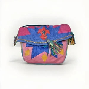 Bolso de Hombro Colección Fiesta Vintage Viva Of California Multicolor Cuero Suave - Imagen 1 de 9