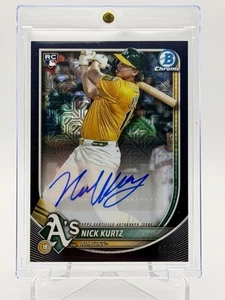 Nick Kurtz 2025 Bowman Chrome Black Refractor /10 RC Rookie Autographs #CRA-NK🔥 - Bild 1 von 6