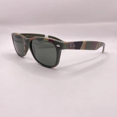Ray Ban Unisex Nuevo Wayfarer Clásico Cuadrado Borde Completo Gafas de Sol Camufladas/Verdes Foto 1 de 4