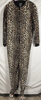 Nick & Nora леопард Cat Footie пижамы PJ мягкий флис цельный комбинезон маленький - Изображение 1 из 4