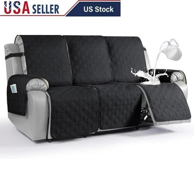 Funda Silla Reclinable Impermeable Antideslizante Protector Mueble con Bolsillos de Almacenamiento Foto 1 de 4