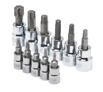 Husky 1/4 and 3/8 in. Drive Torx Bit Socket Set (11-Piece) - Image 1 of 4