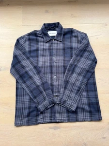 OUR LEGACY Above Shirt – Navy / Grey Check Flannel – Size 48 (M) - Picture 1 of 4