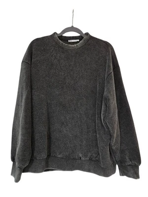 Sudadera Zara Texturizada De Gran Tamaño Efecto Lavado Cuello Redondo Gris Talla S Nueva Con Etiquetas Foto 1 de 4