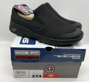 Neu im Karton Skechers 77275W Damen-Arbeitsschuhe schwarz rutschfest Größe 9,5 weite Passform - Bild 1 von 8