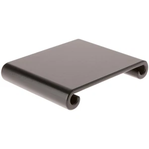 Plymor Black Scroll Wood Veneer Footed Display Base, 8" W x 6.5" D x 1.25" H - Picture 1 of 1