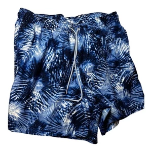 Bañador Lands' End para hombre, board shorts azul marino tie dye palm, forrado de malla, XL 40-42 - Imagen 1 de 9