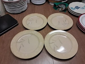 4 Pier 1 Stoneware Antiqued Salad / Starter Plates 8 3/8" New Euc++ Bin 74 - Picture 1 of 9