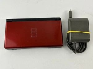 Nintendo DS Lite Red & Black Video Game System For Parts/Repair Powers On - Picture 1 of 13