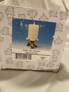 Charming Tails by Fitz and Floyd Candleholder “Holly Day Dreams “ original box! - Picture 1 of 15