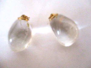 Anhänger mit echtem Edelstein Trommelstein Bergkristall - Bild 1 von 5