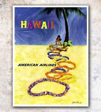 Hawaii Art Travel Poster Wall Decor Print 12x16" A449