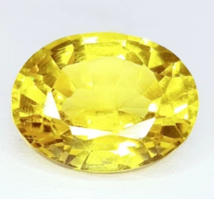 Certified Natural Yellow Sapphire Loose Gemstone 10 Ct Fine Oval AA+ Quality W37 - Imagen 1 de 13