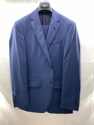 48 38 Traje COPLEY Esquire Azul Marino Lana Dos Botones Doble Ventilación Foto 1 de 4