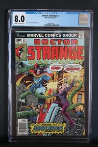 DOCTOR STRANGE #21 - MARVEL COMICS 1977 - SLABBED CGC 8.0 - Bild 1 von 2
