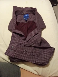 Apt 9 mens dress shirt long sleeve size xl maroon - Picture 1 of 2