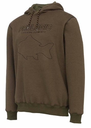 SACAI Felpa con cappuccio Prologic Mega Fish taglia L verde militare
