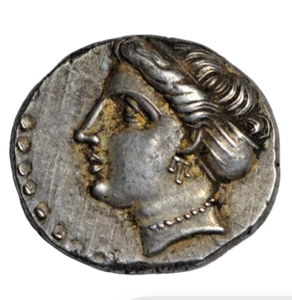 Paphlagonia, Sinope, AR drachm c. 330-300 BC, Agreos, nymph/sea eagle, dolphin - Picture 1 of 4
