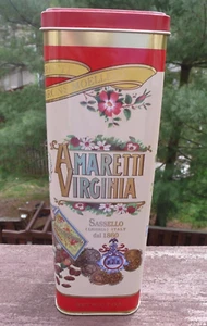 Contenitore Alto Biscotti Amaretti Virginia Latta Sassello Italia - Foto 1 di 10
