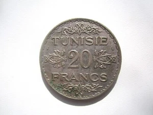 AH1353 (1934)  TUNISIA 20 FRANCS - Picture 1 of 2