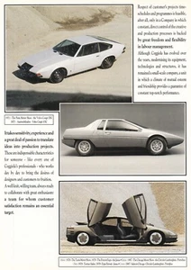 COGGIOLA Volvo Coupe ESC Fiat 500 Fionda History Prospekt Brochure 97 - Bild 1 von 2