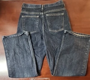 Y2K wide Leg Boys Jeans 14 HUSKY Route 66 ADJUSTABLE 30×29 Blue Denim Bootcut - Picture 1 of 6