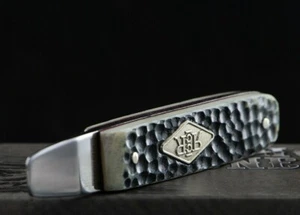 Rough Ryder Knife Opener Stainless Steel Pick End Buckshot Stag Bone Handle - Picture 1 of 4
