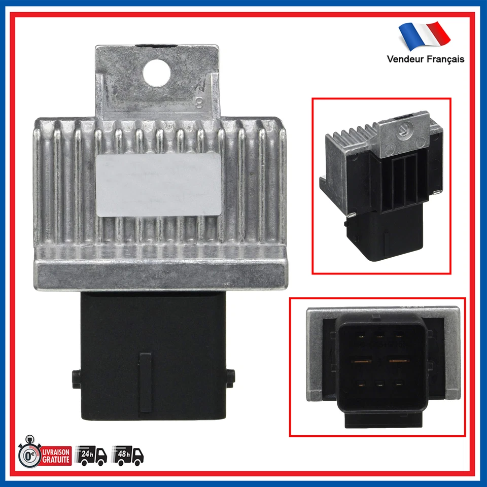 Relais de préchauffage pour RENAULT CLIO LAGUNA MASTER III TRAFIC II 8200859243 - Photo 1/4