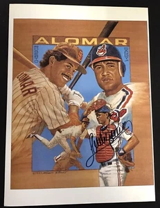 Sandy Alomar Jr. Cleveland Indians Signed Autographed Magazine Page Photo Color - Picture 1 of 2