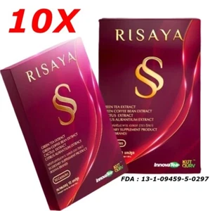 10X Risaya SS Natural Extract Supplement Metabolism Support Detox 10 Capsules - Picture 1 of 10