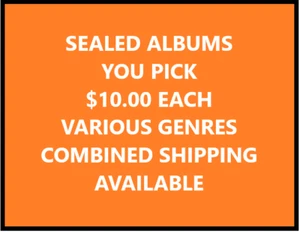 YOU PICK FROM A LIST OF SEALED ALBUMS - ONLY $10 EACH - VARIOUS STYLES & GENRES - Picture 1 of 37